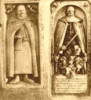 2.Hermannstadt.Grabplatten der Koenigsrichter.Links Valentin Seraphin deced. 1639 ...Rechts Valentinus Frank von Frankenstein deced. 1648.jpg
