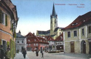 Hermannstadt, Saggasse um 1917.jpg