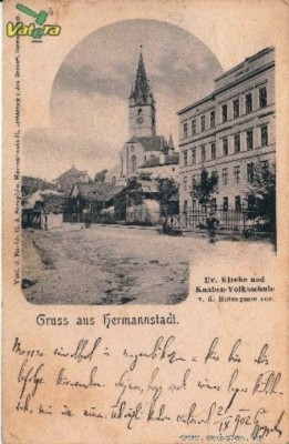 5b2_1_big.Hermannstadt.1902.Evang. Kirche und Knaben-Volksschule von der Entengasse aus gesehen...1902.2.jpg