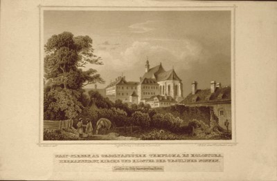Hermannstadt. Ursulinenkloster und Stadtmauer-Ruine.1865 Rohbock-Hunfalvy Kopie.jbearbeitet.jpg