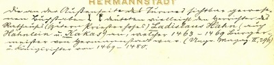 Hermannstadt.St.Ladislaus-Kapelle.1898. inv 16148a.Ausschnitt.Falsche Erklrung Ladislaus Hann 1463-69. Richtig Laurentius Hann-KAKAS.1494 Judex rRgius.jpg