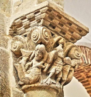 Romanisch-Kirche Sta. Maria- Villanueva de Teverga- Asturias -Spanien- ca. 1028.jpg