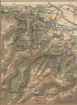 Touristenkarte der Section Hermannstadt des Siebenbrgisch...  B IX c 1042   1912    Trkpek   Hungaricana-A2-rasturnat-spre-dreapta-rerasturnat-spre-stanga.jpg
