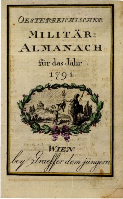 Militr Almanach 2.  Wien  1791    Knyvtr   Hungaricana-1.jpg
