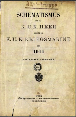 Schematismus f�r das k. u. k. Heer und f�r die k. u. k. Kriegsmarine 1914  Wien  1914    K�nyvt�r   Hungaricana.jpg